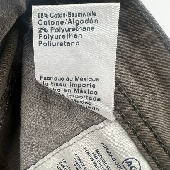 AG Adriano Goldschmied The Matchbox Slim Straight Chino Pants 34x34 Stretch - Picture 7 of 16